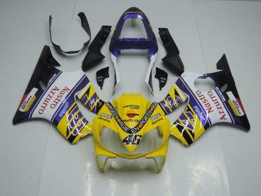 Best CBR 600 F4i 2001-2003 - Giallo Bianco Nastro Azzurro