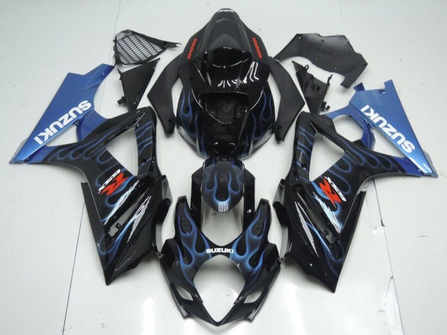 Best GSXR 1000 K7 2007-2008 - Nero Blu Fiamma